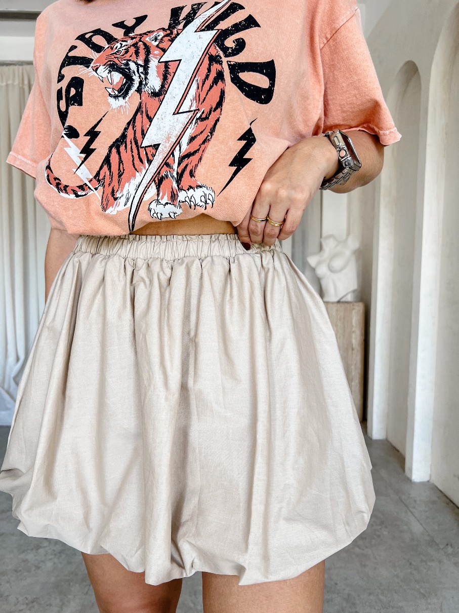 Falda Globo Beige Briana