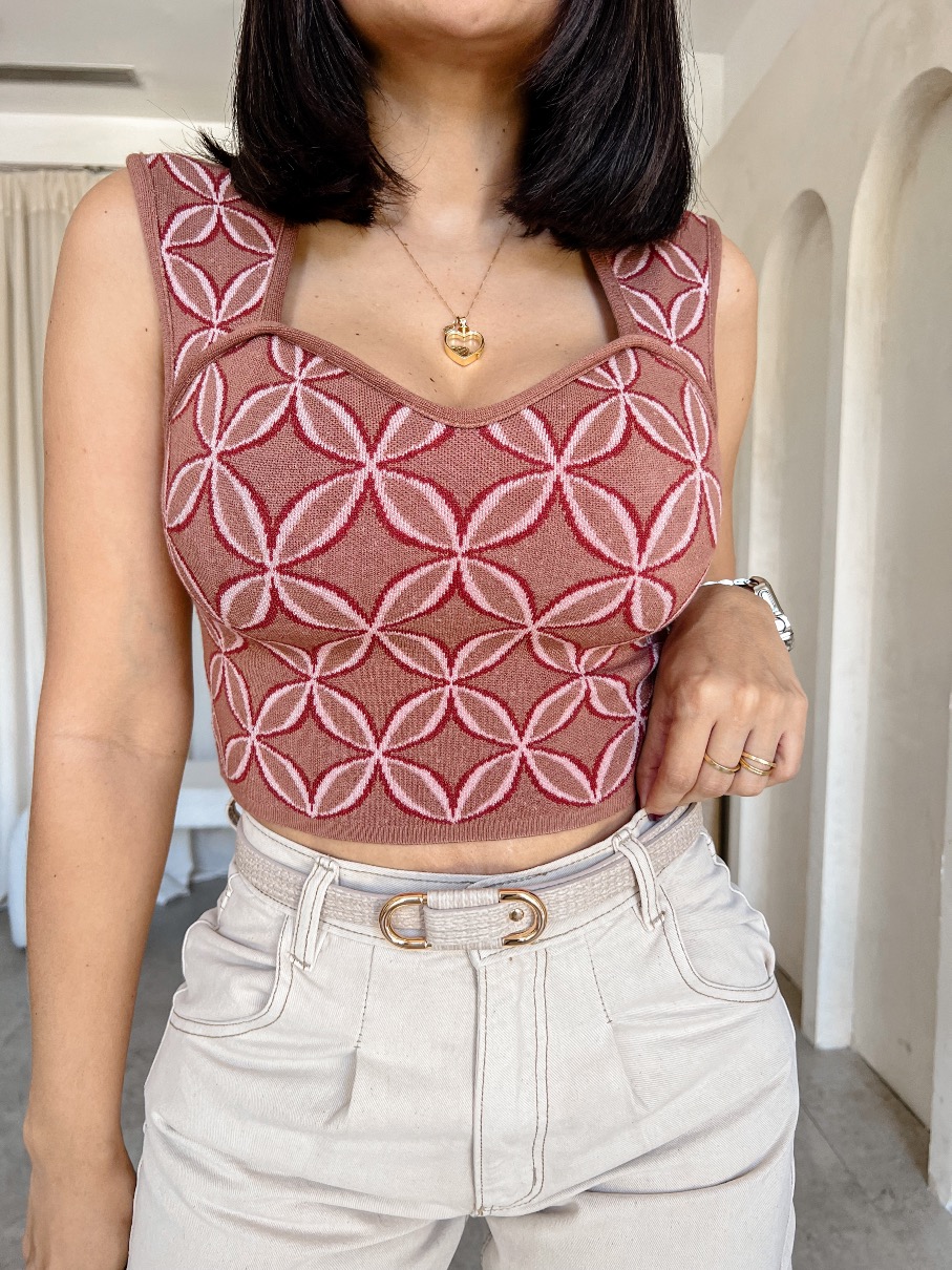 Blusa con diseño de flores Kathia