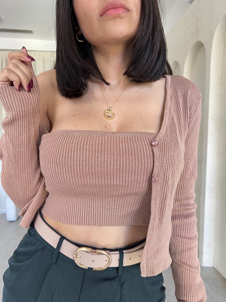 Set de top y cardigans Iris