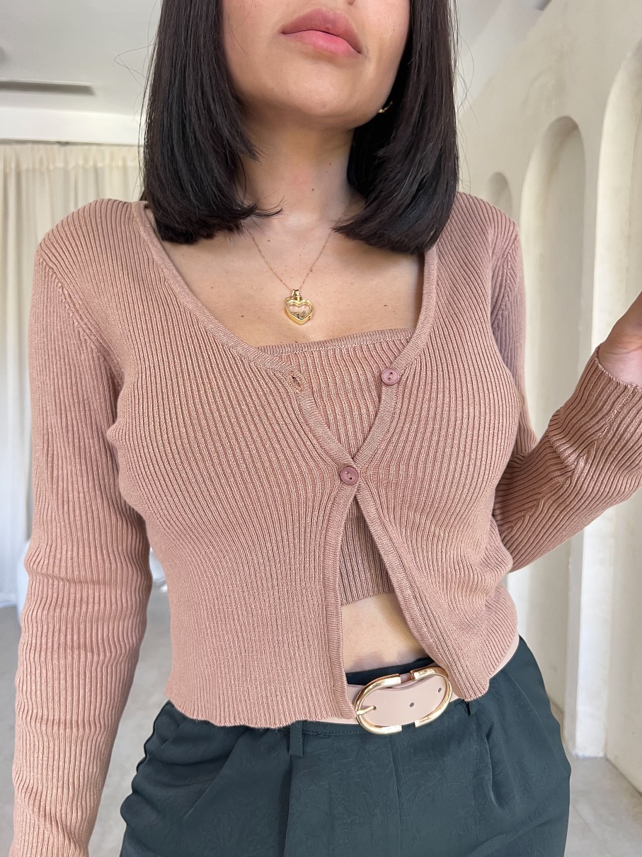 Set de top y cardigans Iris