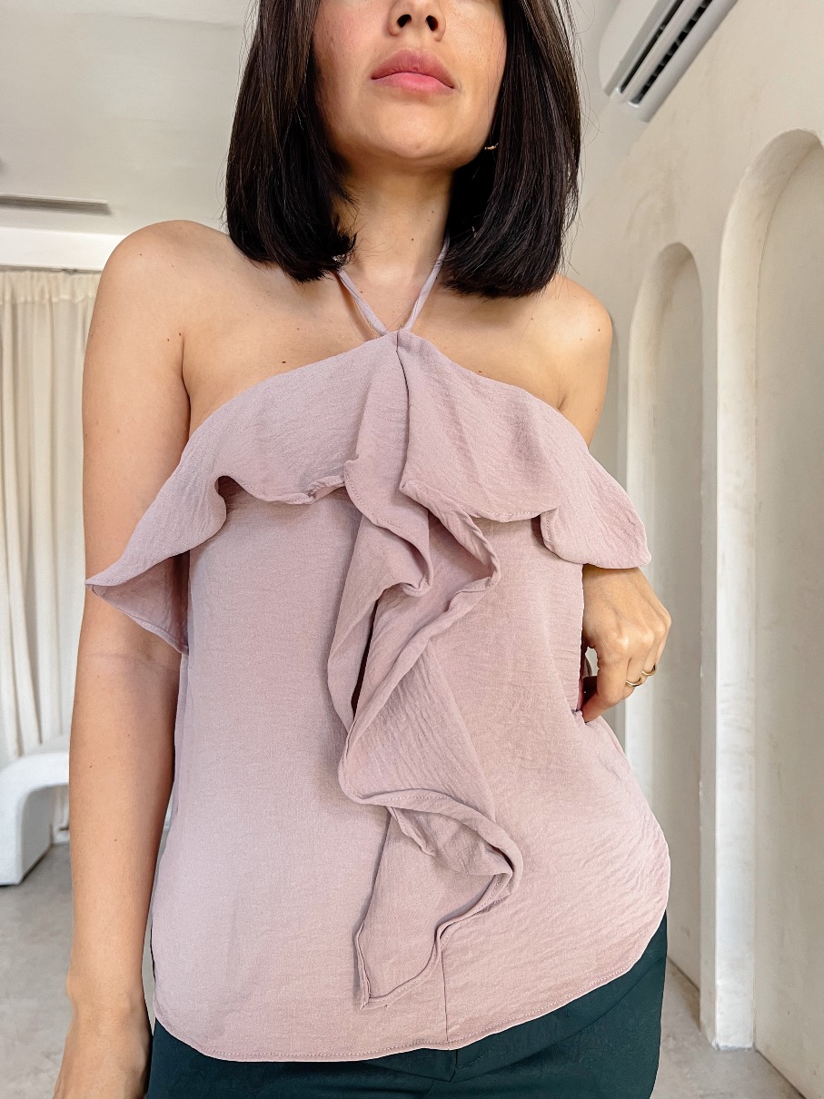 Top volados mauve Jeni