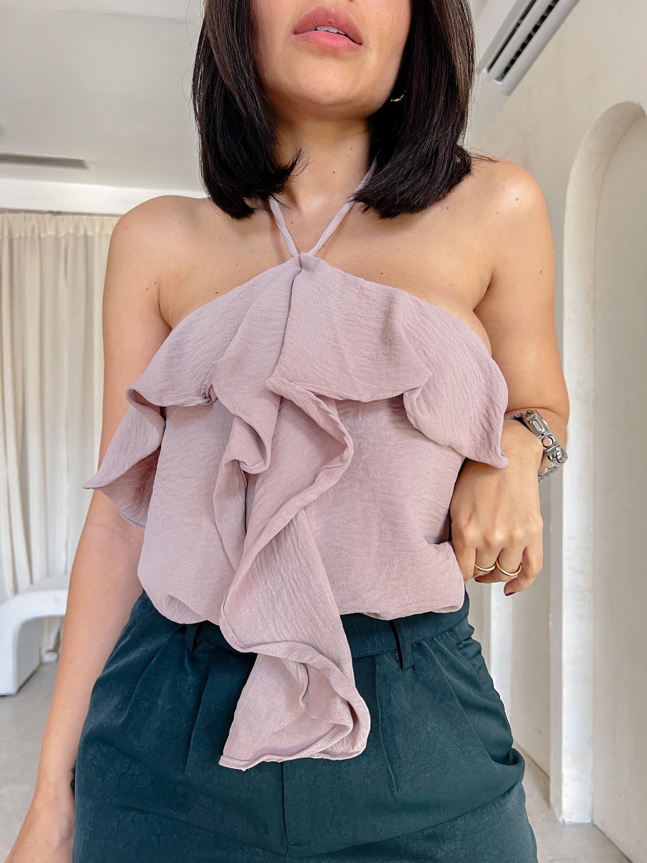 Top volados mauve Jeni