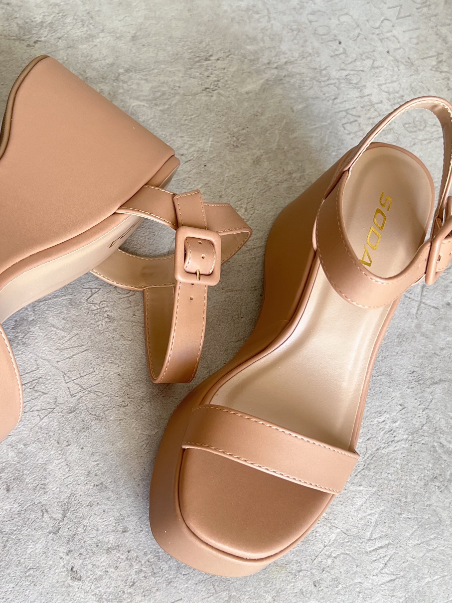 Sandalias Nude Plataforma Daisy