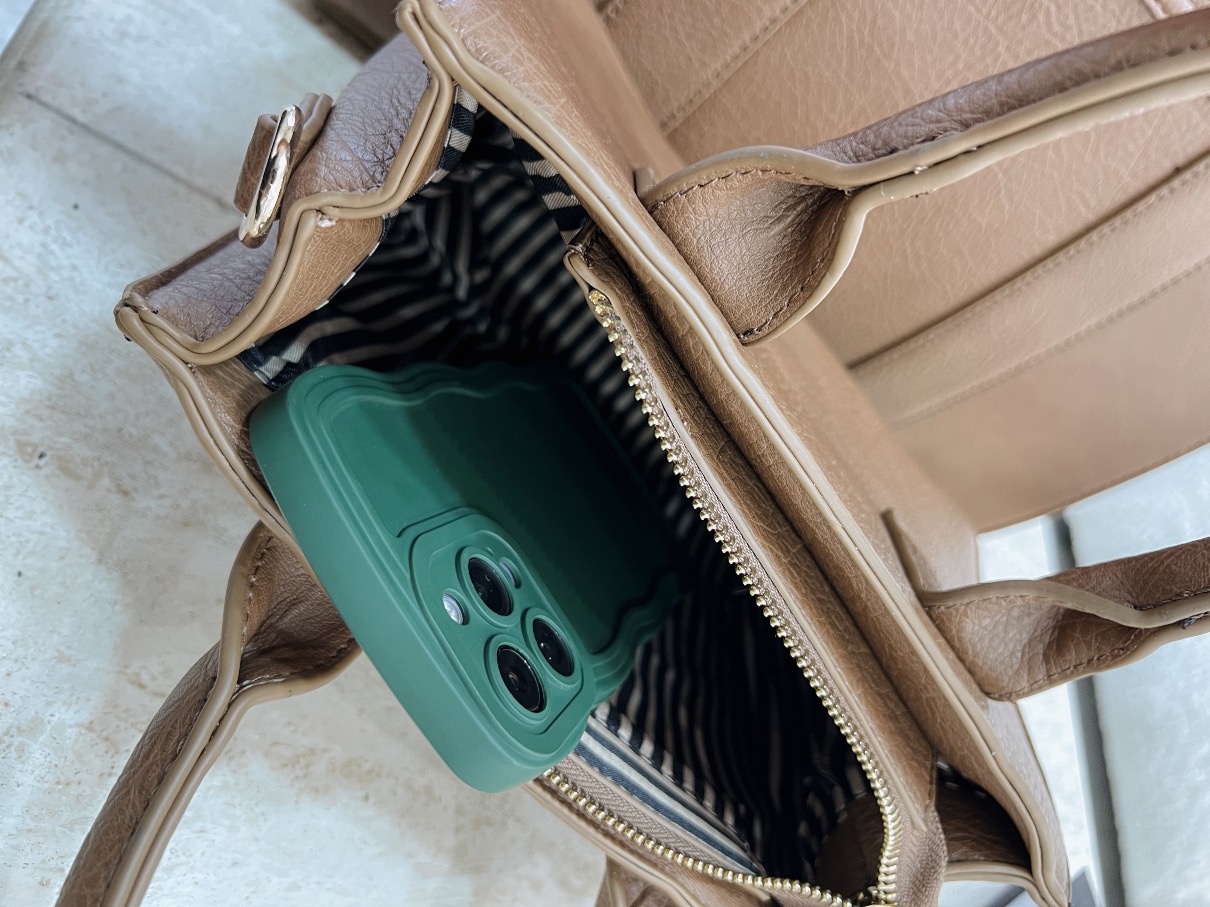 Bolsa Cartera Tote Marrón