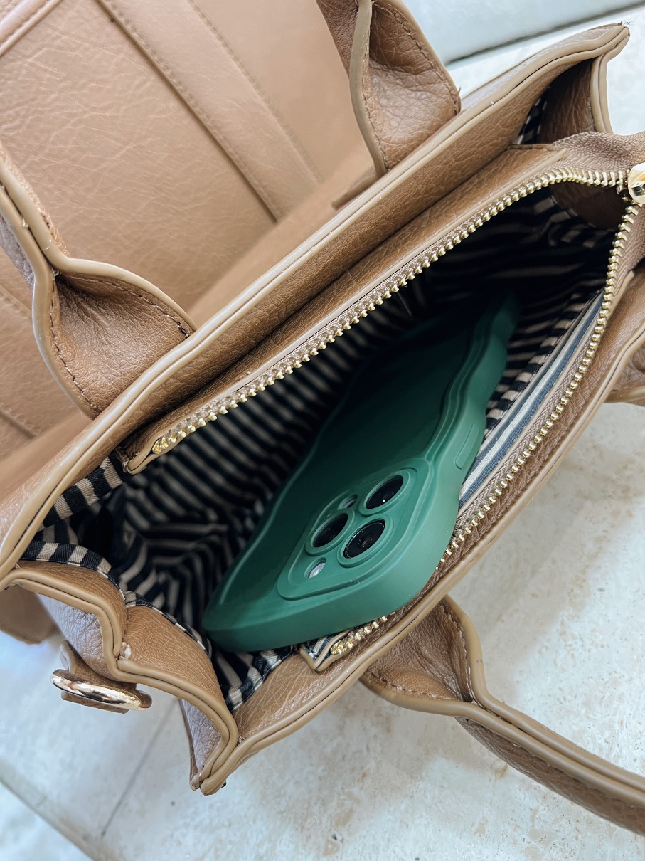 Bolsa Cartera Tote Marrón