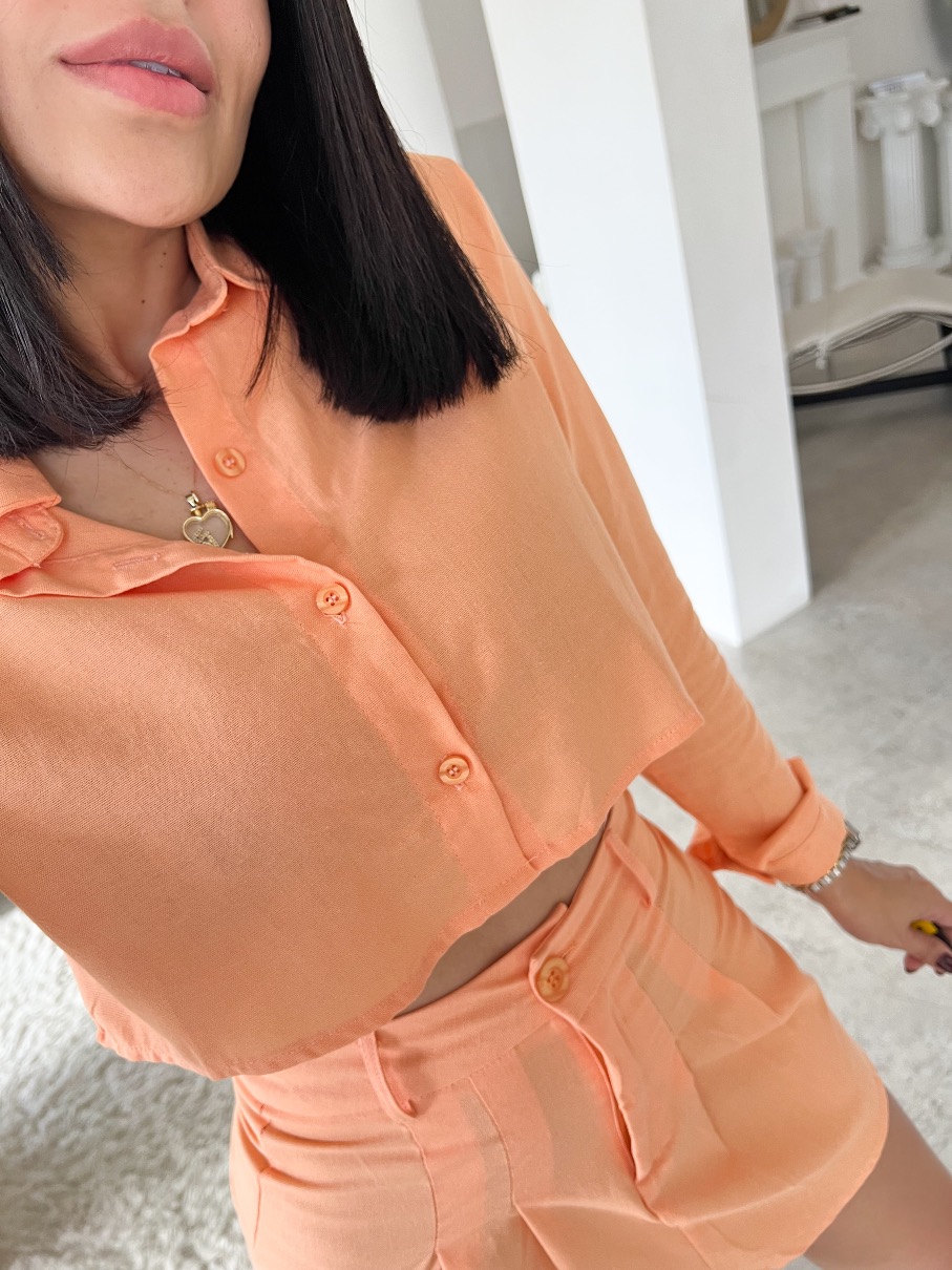 Set de Rayón salmón Maddie