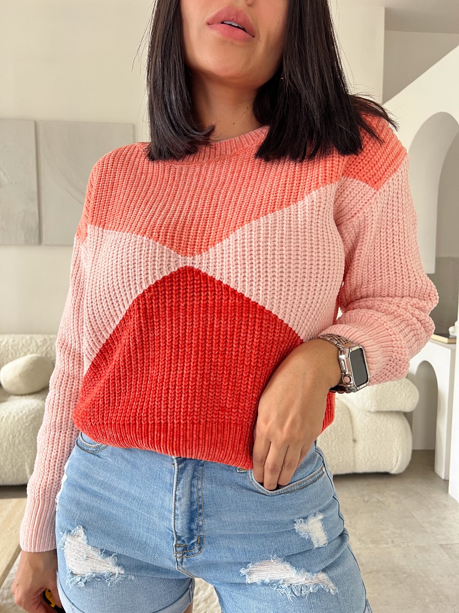 Suéter Tejido Salmón Melody