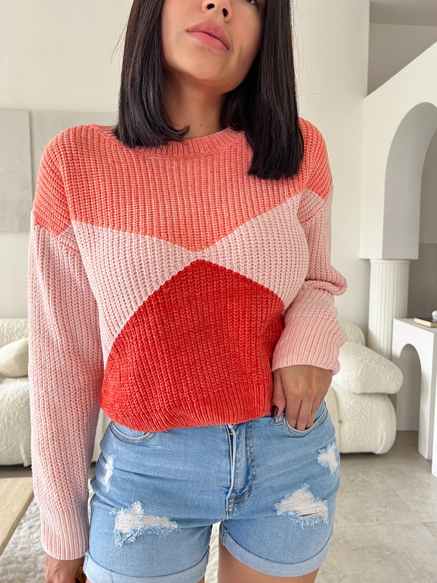 Suéter Tejido Salmón Melody