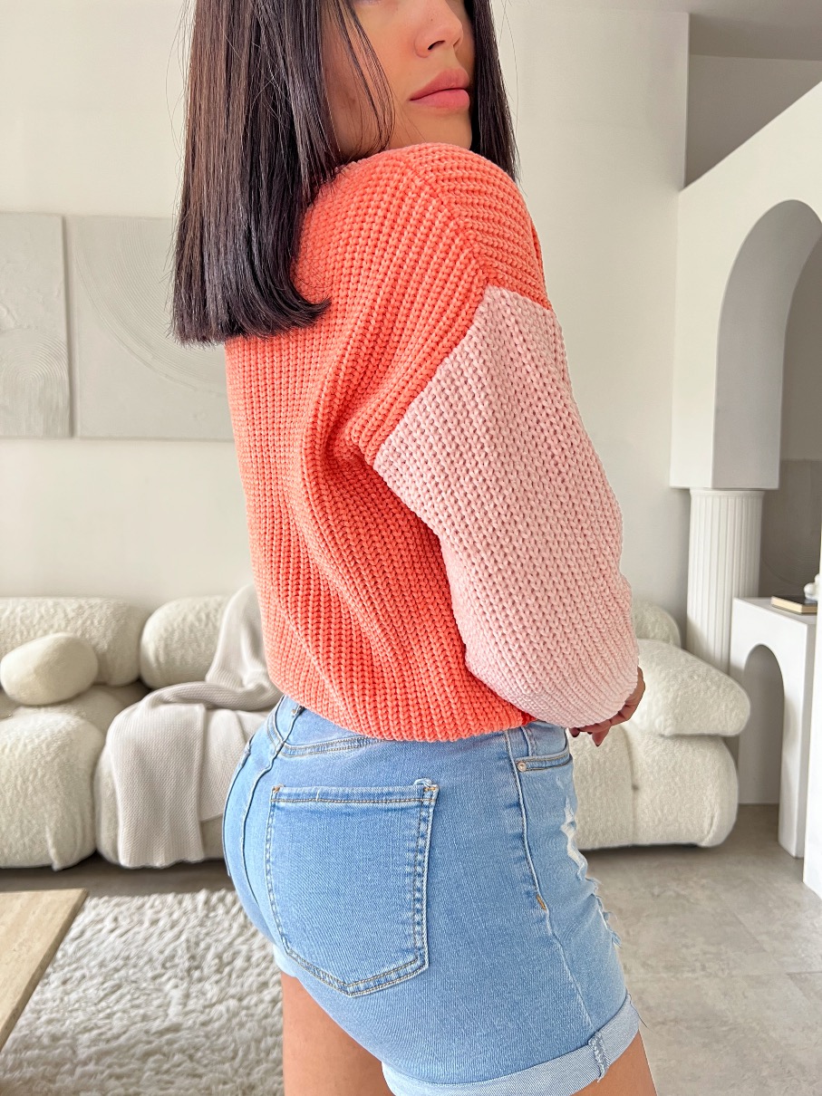 Suéter Tejido Salmón Melody