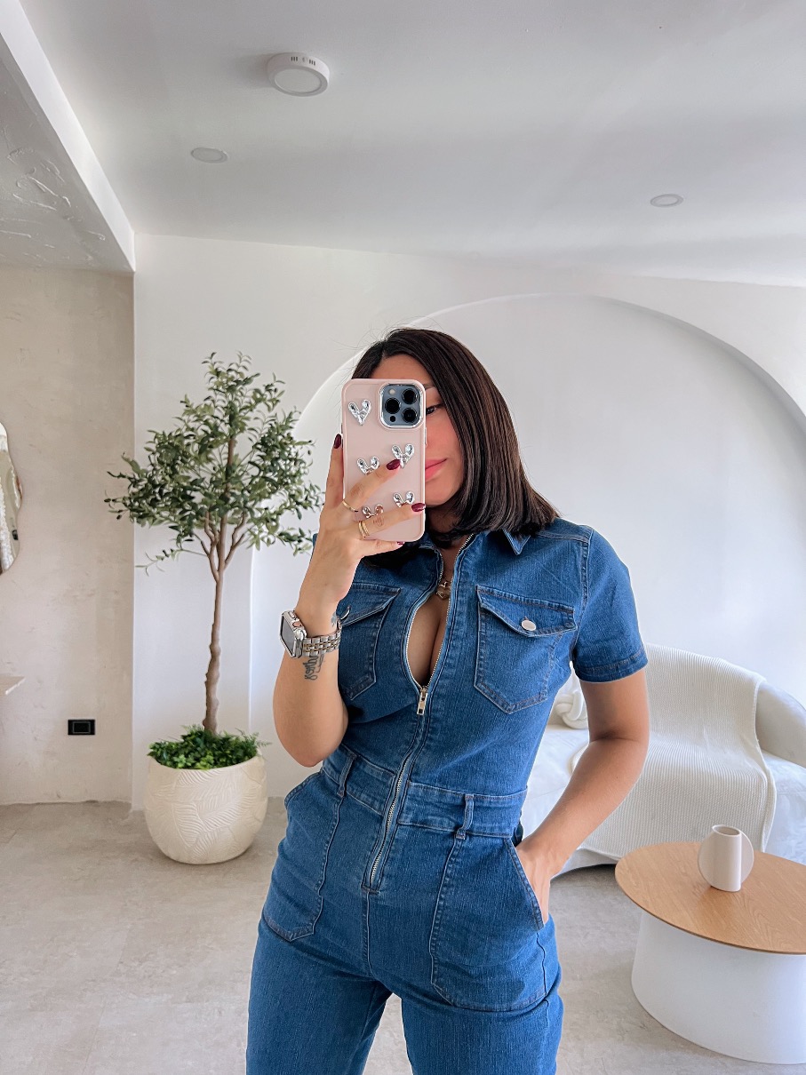 Enterizo jean bota campana Elena