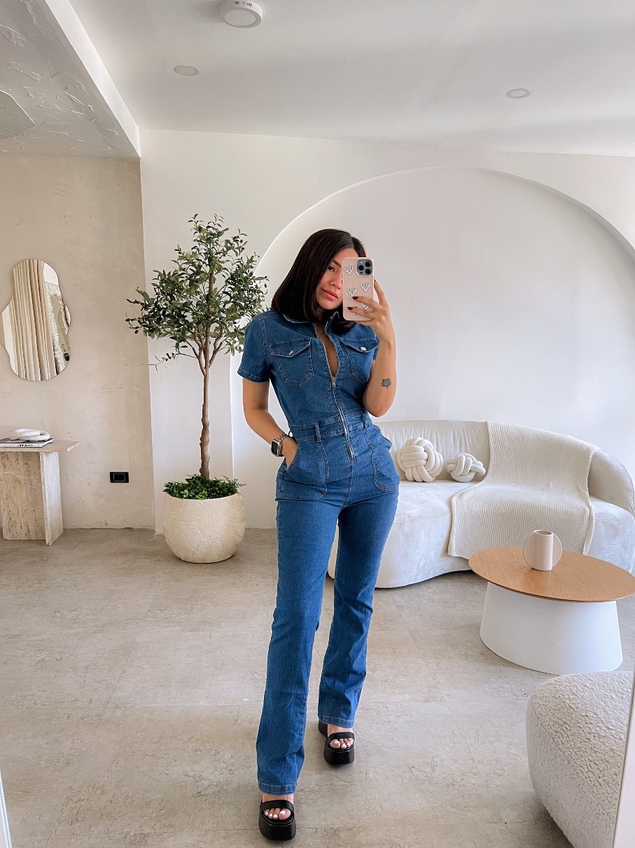 Enterizo jean bota campana Elena