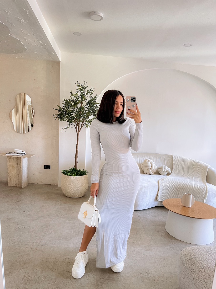 Maxi vestido manga/l Freya