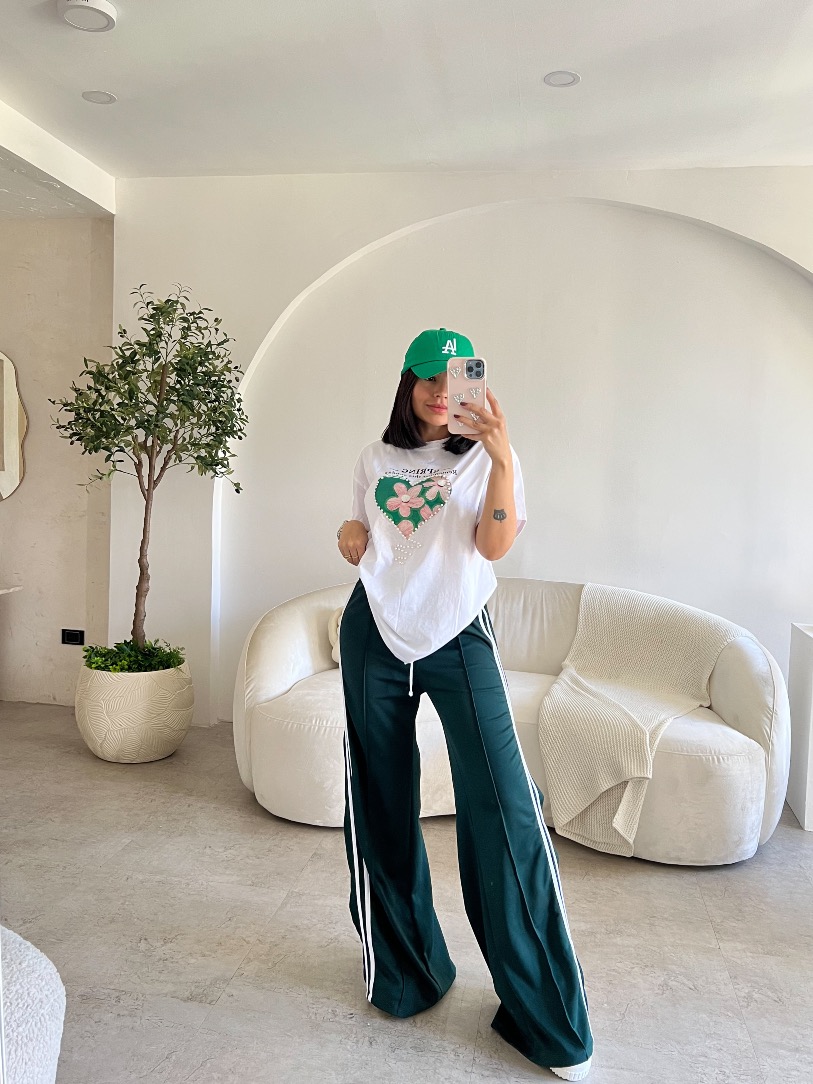 Pants verde Adidas Julia