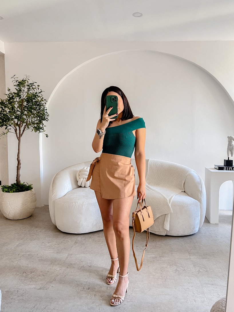 Faldashort beige Paula