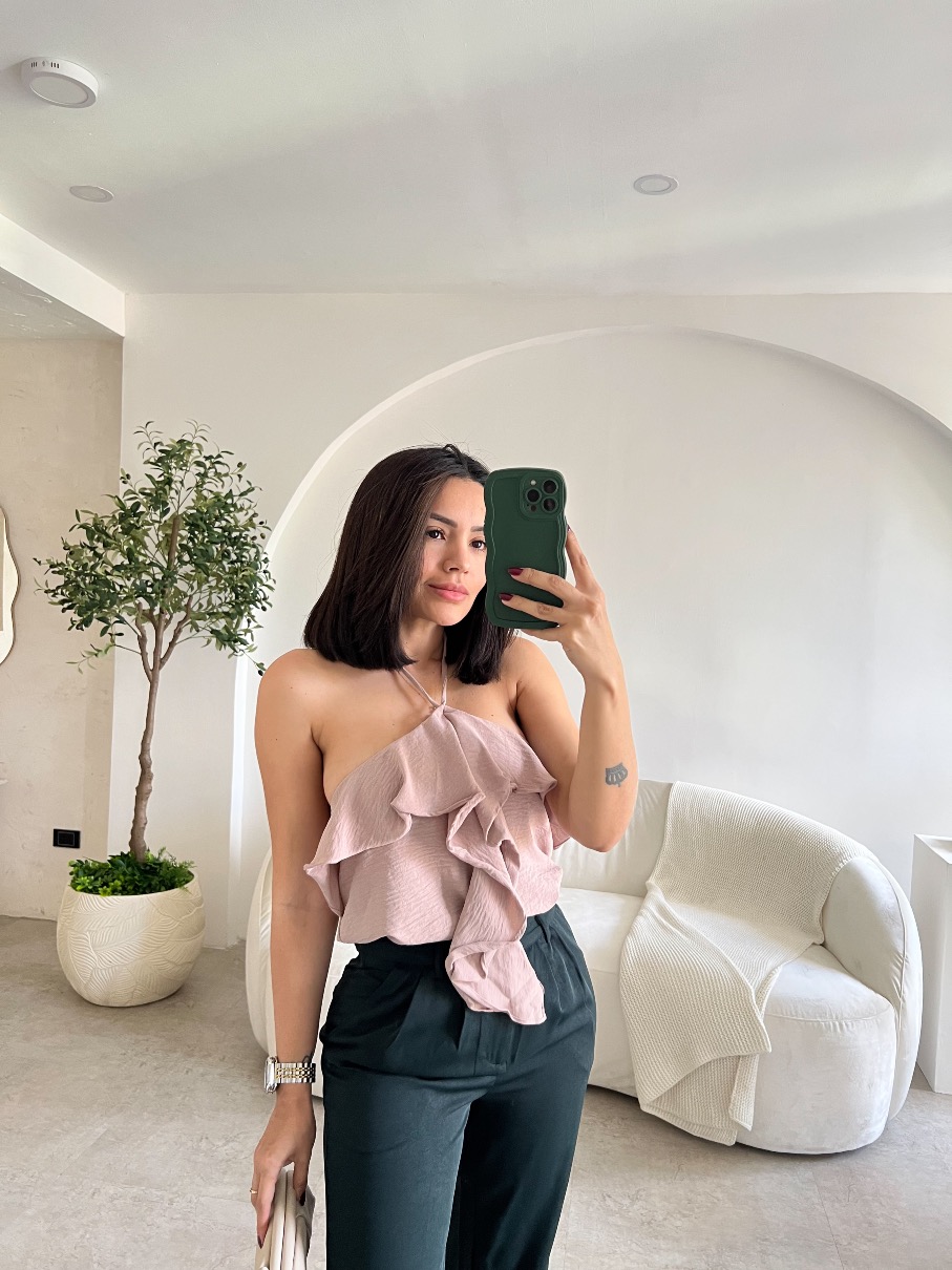 Top volados mauve Jeni